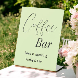 Expositor En L Boda Pastel Verde Bar Café
