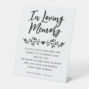 Expositor En L Boda Personalizada En Memoria Amorosa