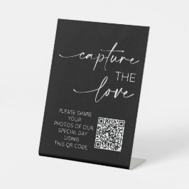 Expositor En L Boda QR Code Photo App Cargar Monocrome