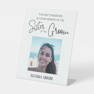 Expositor En L Boda reservada de la foto en memoria de la hermana