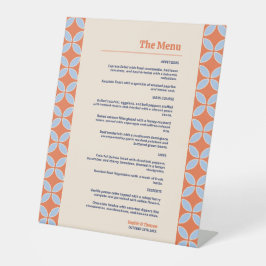 Expositor En L Boda retro de mediados del siglo