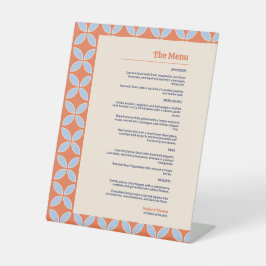 Expositor En L Boda retro de mediados del siglo