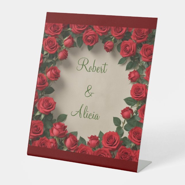 Expositor En L Boda Rosa Roja (Anverso)