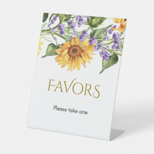 Expositor En L Boda Rústico de Sunflowers y Lavander