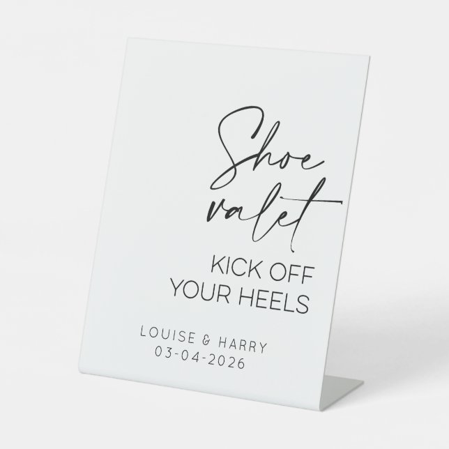 Expositor En L Boda Shoe Valet Beach (Anverso)