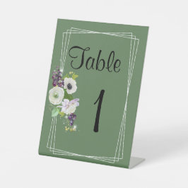 Expositor En L Boda Tabla Rótulo Pedestal