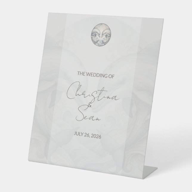 Expositor En L Boda Tabletop Dolphin Theme (Anverso)