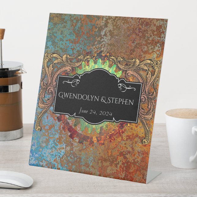 Expositor En L Boda vinícola Steampunk personalizada (In Situ)