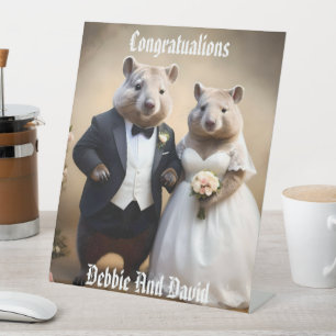 Expositor En L Bodas australianos Wombats, Boda