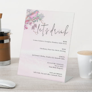 Expositor En L Bodas de Invierno con Acuarela de Pinos y Bayas
