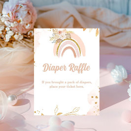 Expositor En L Boho arcoiris pampas Gras ducha de bebé rifa de pa