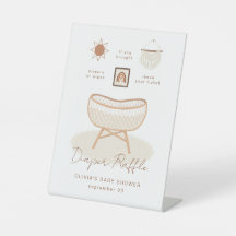 Boho Baby Shower Diaper Raffle Nursery