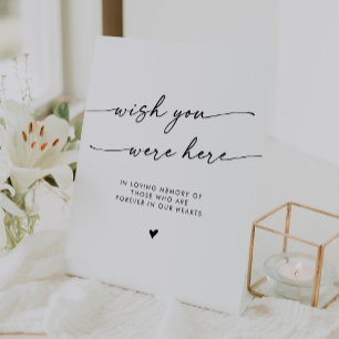 Expositor En L Boho Black and White Memorial Wish que estabas aqu