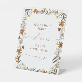 Expositor En L Boho cae cuántos besos Poster de ducha de novia