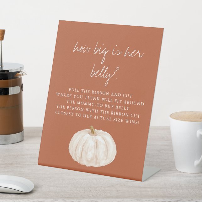 Expositor En L Boho Calabaza Baby Shower Qué Grande Es Su Belly (In Situ)