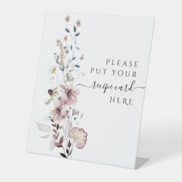 Expositor En L Boho de flor silvestre moderno Bridal Shower