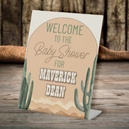 Expositor En L Boho Desert Cactus Southwestern Baby Shower