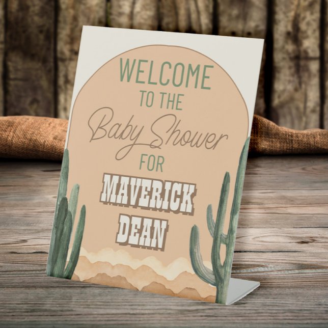 Expositor En L Boho Desert Cactus Southwestern Baby Shower (Subido por el creador)