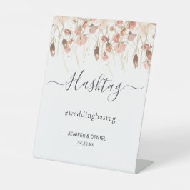 Expositor En L Boho Dried Watercolor Floral Wedding