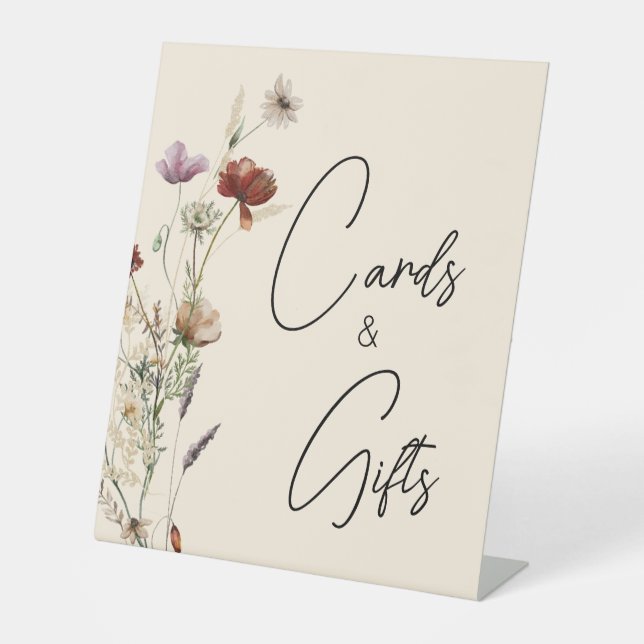 Expositor En L Boho Fall Cards Wildflower Cards Gifts Brillante S (Anverso)
