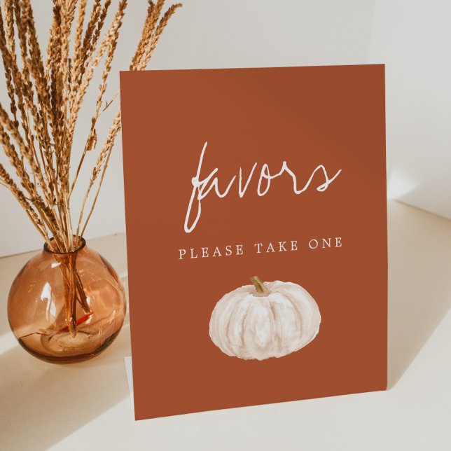 Expositor En L Boho Fall Pumpkin Baby Shower Favor (Subido por el creador)