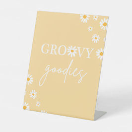 Expositor En L Boho Floral Daisy Groovy Birthday Groovy Goodies