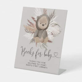 Expositor En L Boho Lleva Libros De Baby Shower Para Bebés
