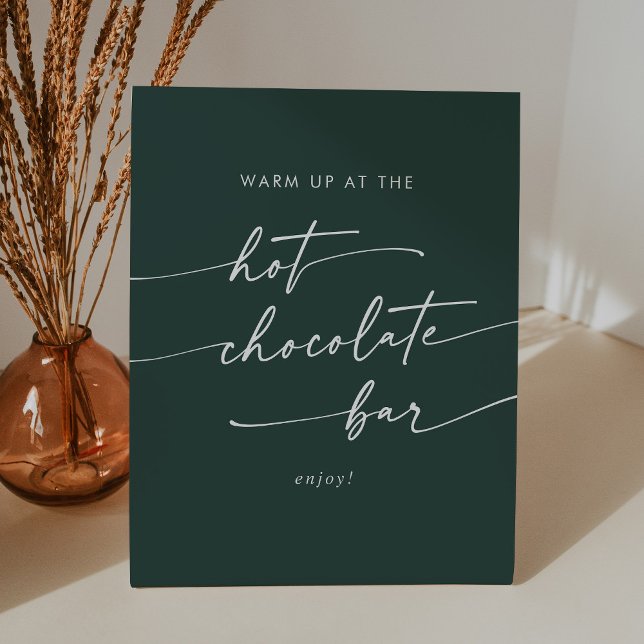 Expositor En L Boho Moda Emerald Green Hot Chocolate Bar (Subido por el creador)