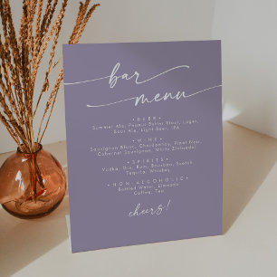 Expositor En L Boho Moda Lavender Purple Boda Bar
