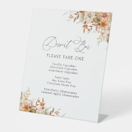 Expositor En L boho otoño otoño florals postserbar signo