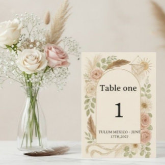 Expositor En L Boho Pampas Grass Arch Table Number Pedestal Sign 