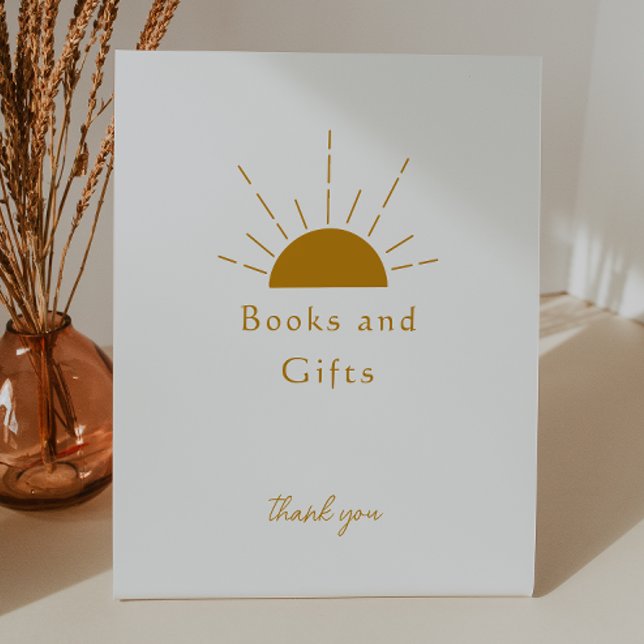 Expositor En L Boho Sunshine Baby Shower Libros y regalos (Subido por el creador)