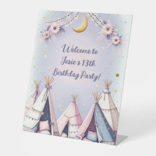 Expositor En L Boho Teepee Girly Sleepover Slumber Fiesta
