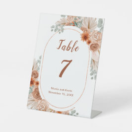 Expositor En L Boho Terracotta Pampas Grass