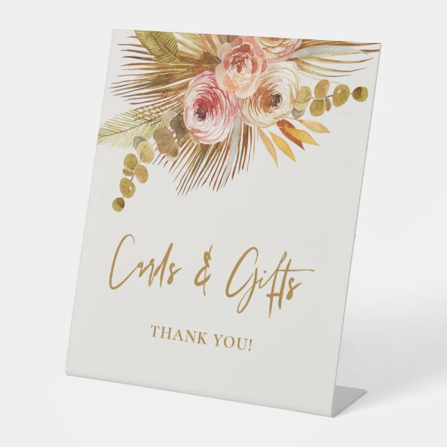 Expositor En L Boho Tropical Bridal Shower L201 (Anverso)