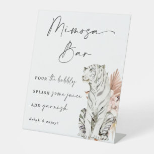 Expositor En L Boho tropical Tigers Mimosa Bar