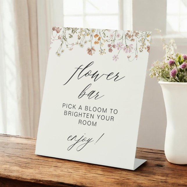 Expositor En L Boho Wildflower Bridal Shower Flower Flower Bar (Subido por el creador)