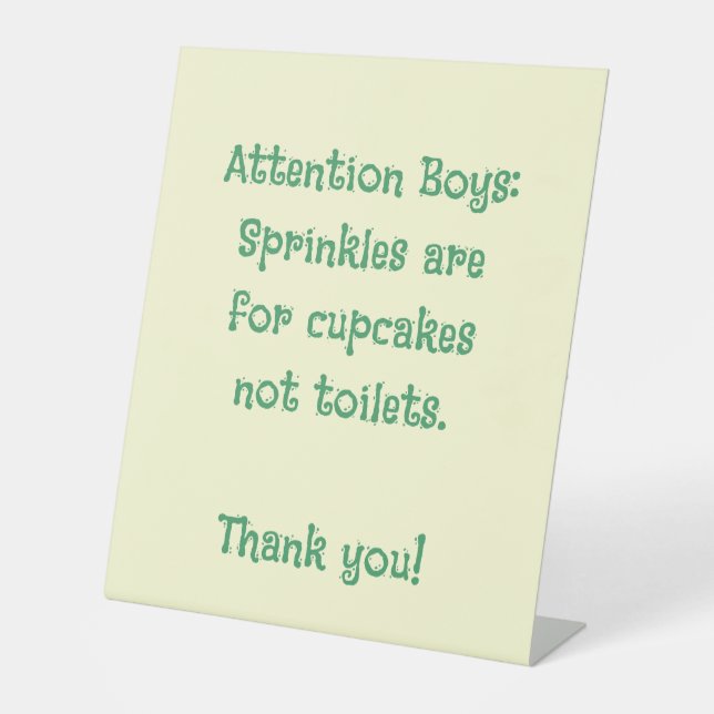 Expositor En L Bonito baño con WC Humor (Anverso)