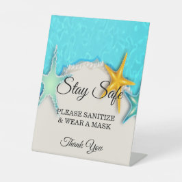 Expositor En L Bonito Starfish Summer Beach Wedding Safety
