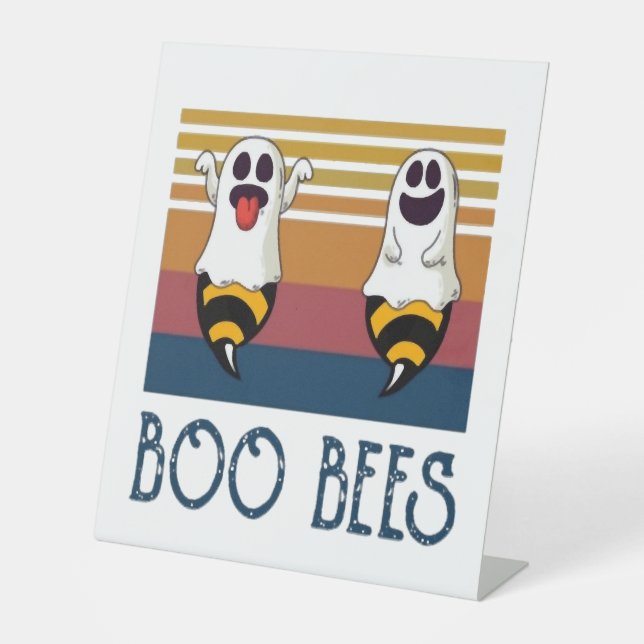 Expositor En L Boo Bees Pareja Ghost Halloween (Anverso)