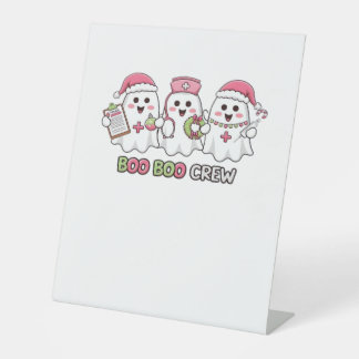 Expositor En L Boo Boo Crew Christmas, Ghost Nurse Oversized T-Sh
