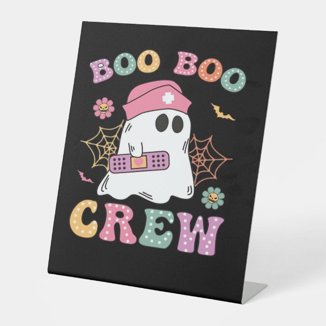 Expositor En L Boo Boo Crew Ghost Nurse Classic T-Shirt (Anverso)