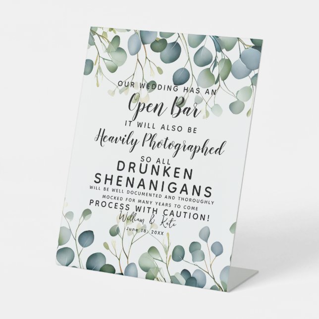 Expositor En L Borracho Shenanigans Fotografiado eucalipto (Anverso)