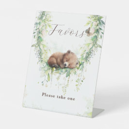 Expositor En L Bosque de animales Verdor Bebé Favor de la ducha