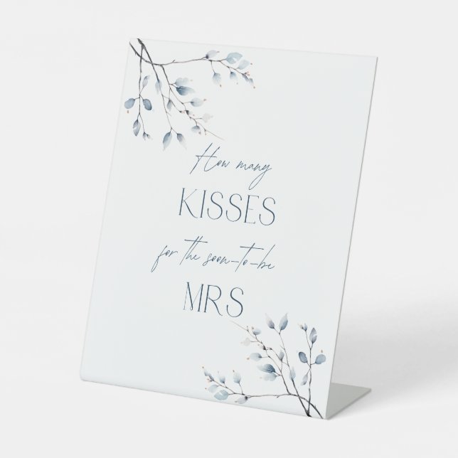 Expositor En L Botánico Floral de Invierno Azul Cuántos Besos (Anverso)