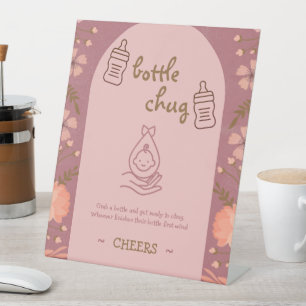 Expositor En L Botella Chug Game Baby Shower
