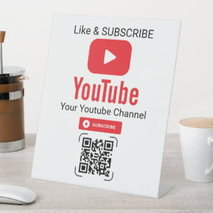 Expositor En L Botón de Reproducción de YouTube Suscribirse Códig