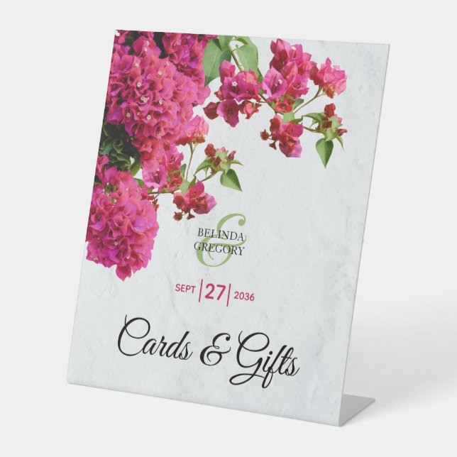 Expositor En L Bougainvillea Griega Island Bodas y Regalos (Anverso)