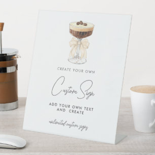 Expositor En L Bow Espresso Martini Personalizado