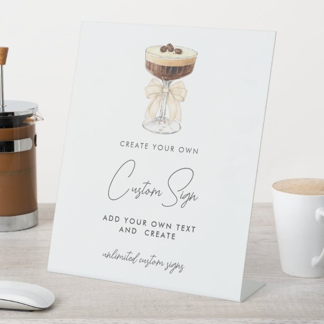 Expositor En L Bow Espresso Martini Personalizado (In Situ)